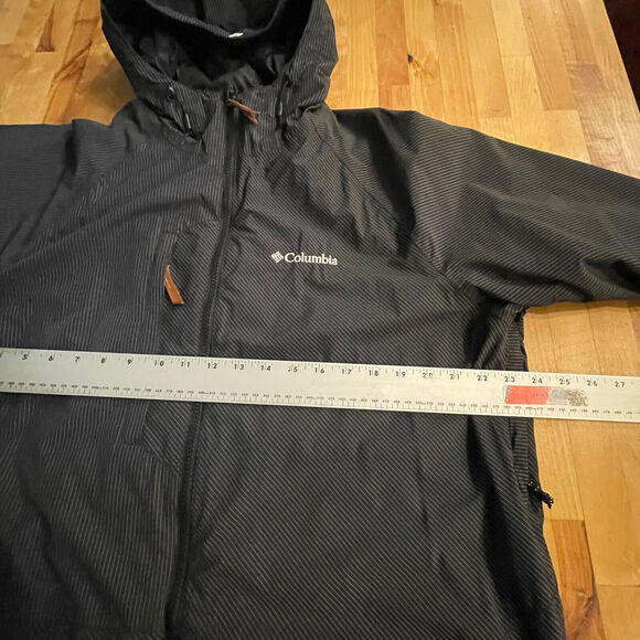 Columbia Interchange Jacket Omni-Heat Pinstriped Hooded Mens L - Picture 5 of 10
